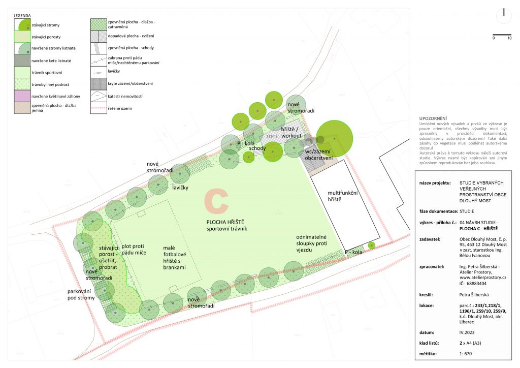 návrh plocha C - hřiště